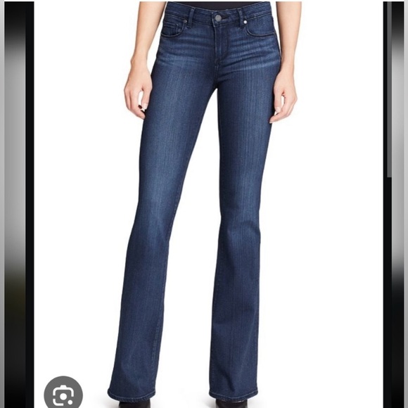 COPY - PAIGE SKYLINE BOOT MID RISE BOOT LEG JEANS SZ 26 - Picture 3 of 16